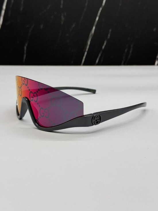 NEW GUCCI GG1650S 009 SUNGLASSES MULTICOLOR SHIELD UNISEX GUCCI EYEWEAR main image 6